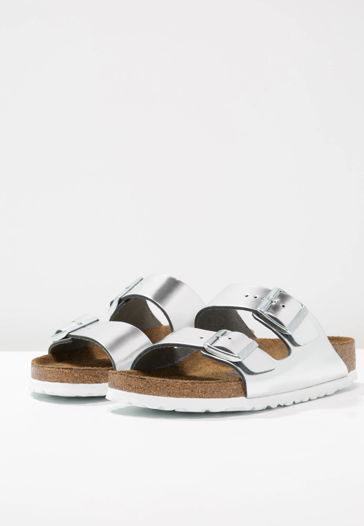 Birkenstock Arizona Nl Sfb Narrow - Muiltjes - Metallic Silver 6 Birkenstock Arizona Nl Sfb Narrow - Muiltjes - Metallic Silver - Afbeelding 4