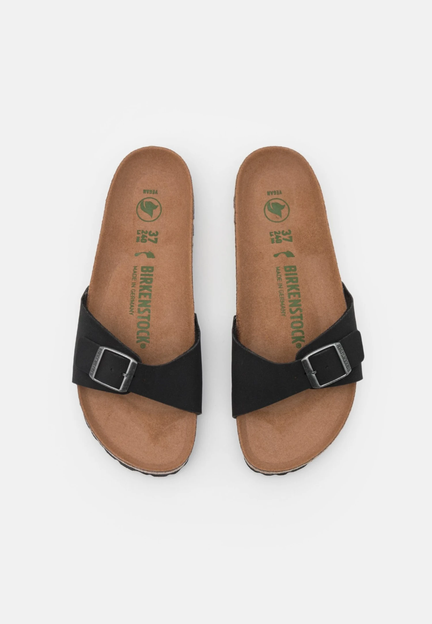 Birkenstock Madrid Bfbc Earthy Vegan Narrow - Pantoffels - Black 8 Birkenstock Madrid Bfbc Earthy Vegan Narrow - Pantoffels - Black - Afbeelding 6