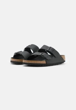 Birkenstock Arizona Bf Triples Narrow - Pantoffels - Black -Birkenstock Schoen 13e58393fa2e45d1b827b12db06e79e7