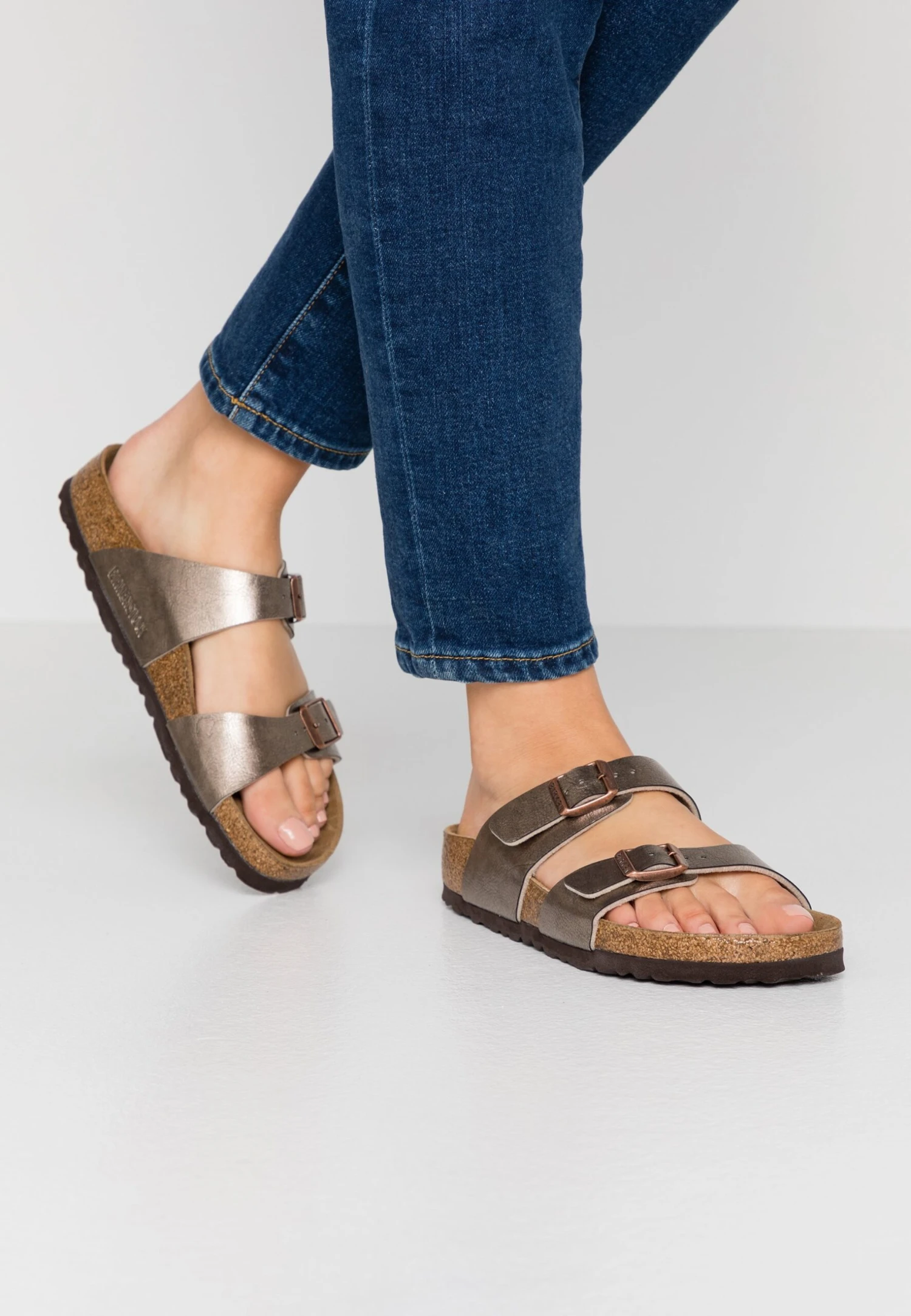 Birkenstock Sydney Bf Narrow - Pantoffels - Graceful Taupe 3 Birkenstock Sydney Bf Narrow - Pantoffels - Graceful Taupe