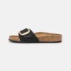 Birkenstock Madrid Big Buckle Narrow Fit - Muiltjes - Black