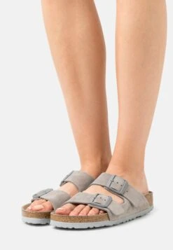 Birkenstock Arizona Sfb Vl Narrow - Pantoffels - Stone Coin