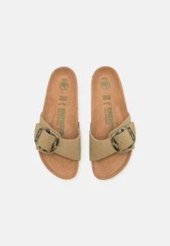 Birkenstock Madrid Big Buckle- Muiltjes - Khaki -Birkenstock Schoen 358a0a98841e4a3dbcb402423e89a0fb