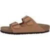 Birkenstock Arizona Birko-Flor Nubuk Normal Unisex - Muiltjes - Pecan