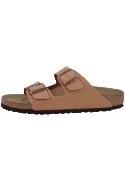 Birkenstock Arizona Birko-Flor Nubuk Normal Unisex - Muiltjes - Pecan