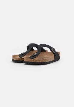 Birkenstock Gizeh Bfbc Earthy Vegan Regular - Pantoffels - Black -Birkenstock Schoen 41df2e9f8da94ed6a087d1ae5bae0f25