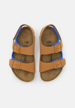 Birkenstock Milano Unisex - Sandalen - Caramel/Ultra Blue 11 Birkenstock Milano Unisex - Sandalen - Caramel/Ultra Blue -Birkenstock Schoen 44ba9a11e1864c3b919a07216ea0d280