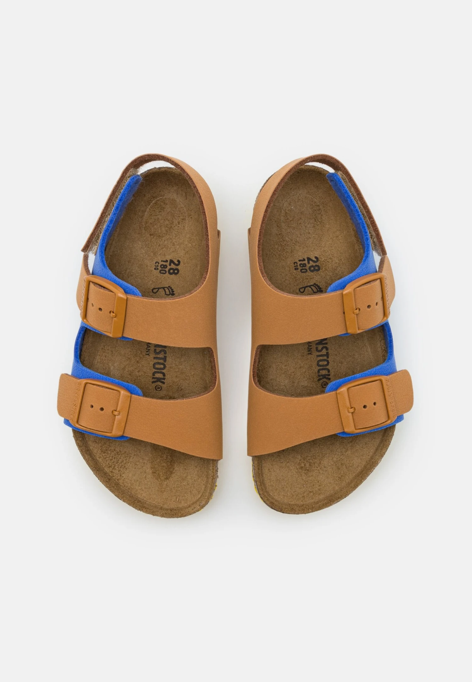 Birkenstock Milano Unisex - Sandalen - Caramel/Ultra Blue 6 Birkenstock Milano Unisex - Sandalen - Caramel/Ultra Blue - Afbeelding 4
