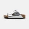 Birkenstock Arizona- Muiltjes - Electric Metallic Silver