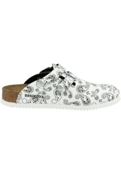 Birkenstock Muiltjes - Paisley Black-White -Birkenstock Schoen 4b122cc966914665a7355e4f4369a452