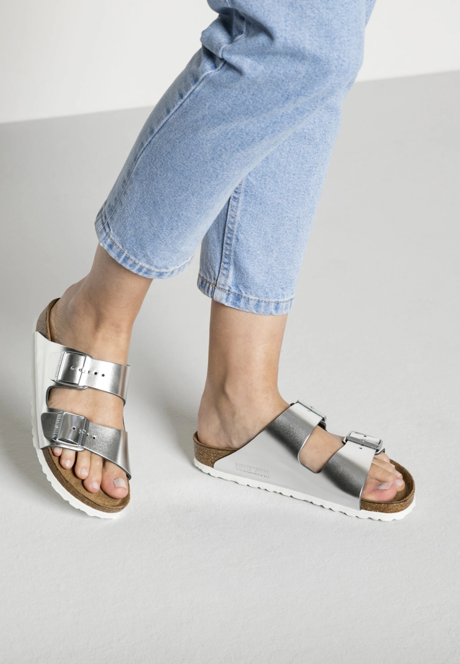 Birkenstock Arizona Nl Sfb Regular - Pantoffels - Silver 3 Birkenstock Arizona Nl Sfb Regular - Pantoffels - Silver