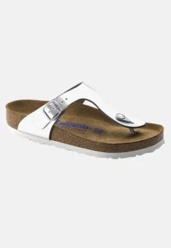 Birkenstock Gizeh- Teensandalen - Metallic Silver -Birkenstock Schoen 4d3363d6240d45b89cb03dd97abc51c8