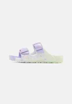 Birkenstock Arizona Kids Unisex - Muiltjes - Faded Lime/Multi-Coloured
