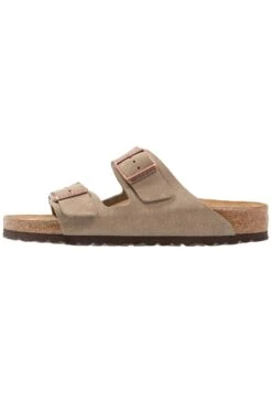 Birkenstock Arizona Soft Footbed Narrow Fit - Muiltjes - Taupe
