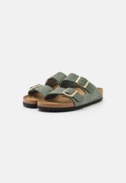 Birkenstock Arizona Lenb- Pantoffels - Thyme -Birkenstock Schoen 5a83491c68fc4ef3a6e36a9593824971