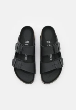 Birkenstock Arizona Bf Triples Narrow - Pantoffels - Black -Birkenstock Schoen 63d70ed9579e46589617ff240abb267f