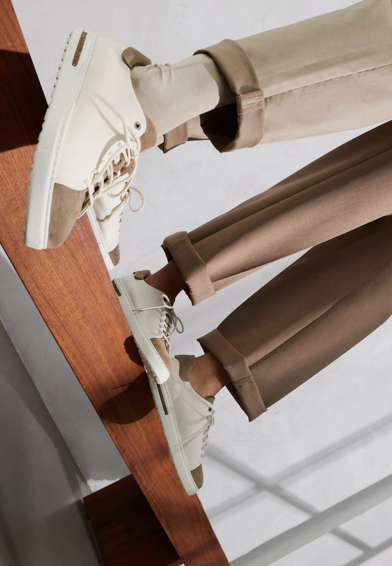 Birkenstock Bend Decon Pop Lena- Sneakers Laag - Taupe/Eggshell 4 Birkenstock Bend Decon Pop Lena- Sneakers Laag - Taupe/Eggshell - Afbeelding 2