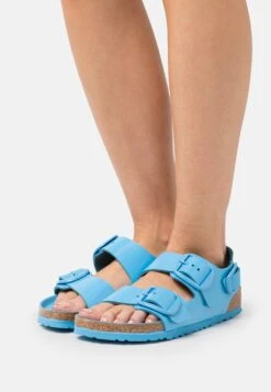 Birkenstock Milano Big Buckle Narrow - Sandalen - High Shine Sky Blue