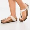 Birkenstock Gizeh Bf Regular - Teensandalen - Pearl White