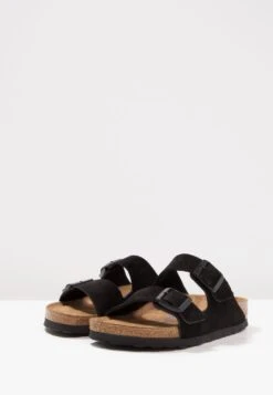 Birkenstock Arizona Soft Footbed Narrow Fit - Muiltjes - Black -Birkenstock Schoen 808936d7376a4518b93c655ad2bf109a