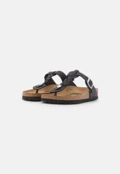 Birkenstock Gizeh Braided Regular- Pantoffels - Black -Birkenstock Schoen 8480f0d184ba4857b8f36989e851b026