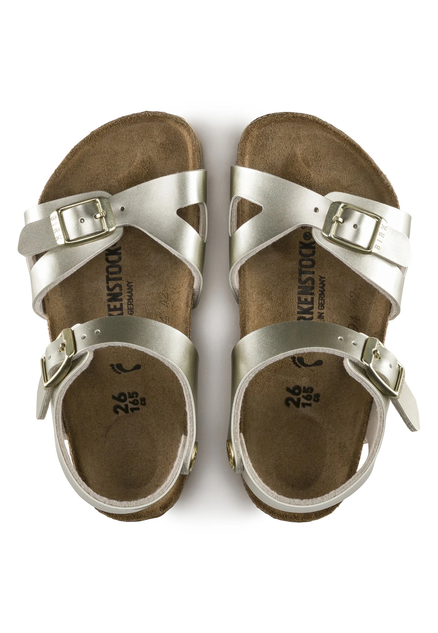 Birkenstock Rio - Sandalen Met Sleehak - Electric Metallic Gold 4 Birkenstock Rio - Sandalen Met Sleehak - Electric Metallic Gold - Afbeelding 2