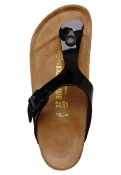 Birkenstock Gizeh Bf Narrow - Teensandalen - Schwarz Lack -Birkenstock Schoen 8d9e37adc0d34bd1b59f0ee82556487c