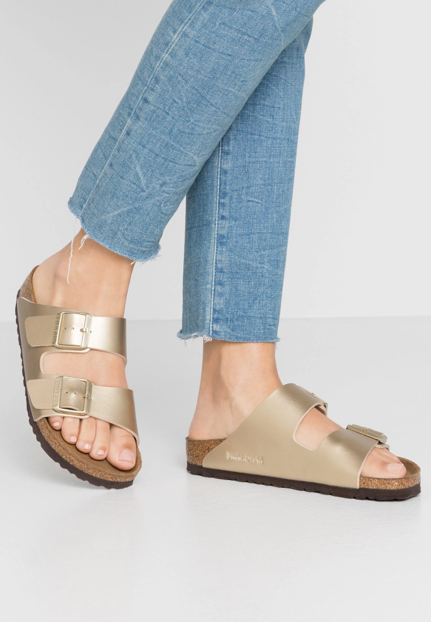 Birkenstock Arizona Bf Narrow - Pantoffels - Gold 3 Birkenstock Arizona Bf Narrow - Pantoffels - Gold