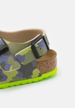 Birkenstock Milano Bf Camo - Sandalen - Desert Soil/Lime/Aqua -Birkenstock Schoen 99a4614d8f9e48c1aba5562860a31025