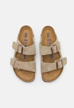 Birkenstock Arizona Soft Footbed Unisex - Pantoffels - Taupe -Birkenstock Schoen 9f939cddcd7640b29542d58c09820040