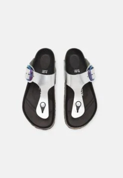 Birkenstock Gizeh Lena - Teensandalen - Iridescent Silver -Birkenstock Schoen 9fce651742ad4c5b93e3f2ab8f226a48