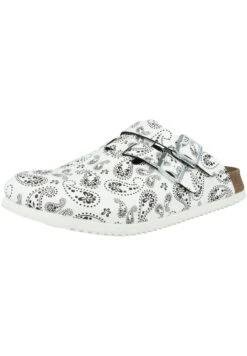 Birkenstock Muiltjes - Paisley Black-White -Birkenstock Schoen a70d1832a3c24878bde85188a7056d2a