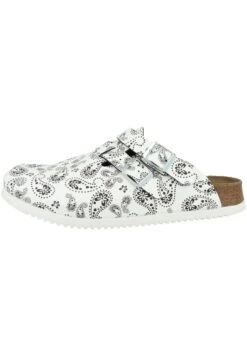 Birkenstock Muiltjes - Paisley Black-White