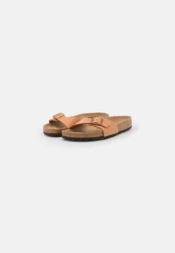 Birkenstock Madrid Bfbc Earthy Vegan Narrow - Muiltjes - Cognac -Birkenstock Schoen a928fe7098b04dfcbed77dbee6ddd506