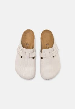 Birkenstock Boston Leve - Pantoffels - Antique White -Birkenstock Schoen aa8b5cdff9514290b06eb8d57a0318ac