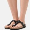 Birkenstock Gizeh Braided Regular- Pantoffels - Black -Birkenstock Schoen ac3935917e55493b80951a75e3333b9b