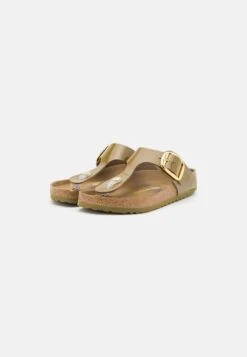 Birkenstock Gizeh Big Buckle Regular - Teensandalen - High Shine Mud Green -Birkenstock Schoen afa31f6f60b54ff595a30c726930f434