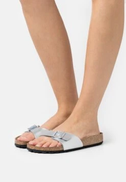 Birkenstock Madrid Bf Narrow - Muiltjes - Silver