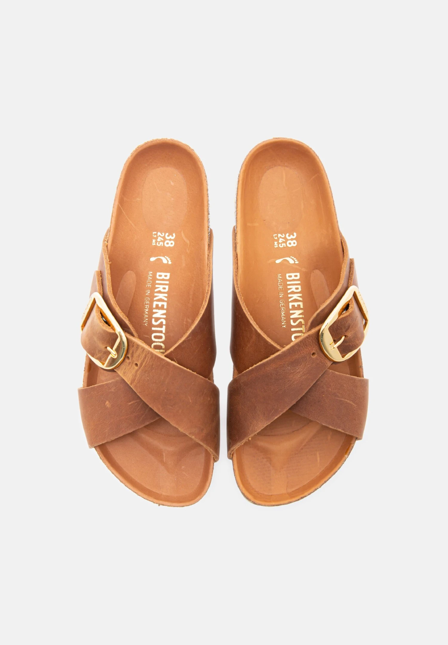 Birkenstock Fl Hex - Muiltjes - Cognac 5 Birkenstock Fl Hex - Muiltjes - Cognac - Afbeelding 3