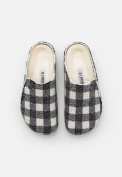 Birkenstock Zermatt Kids Plaid - Pantoffels - White -Birkenstock Schoen b94a1cb087104a0ba2b69799f7a30cfb