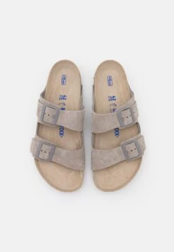 Birkenstock Arizona Soft Footbed Unisex - Pantoffels - Stone Coin -Birkenstock Schoen b94e272bcb494a3f933c95c61e92b6a7