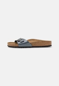 Birkenstock Madrid Bf Narrow - Pantoffels - Metallic Black -Birkenstock Schoen bbc4f9451a064a759263cf5e734ac3ca