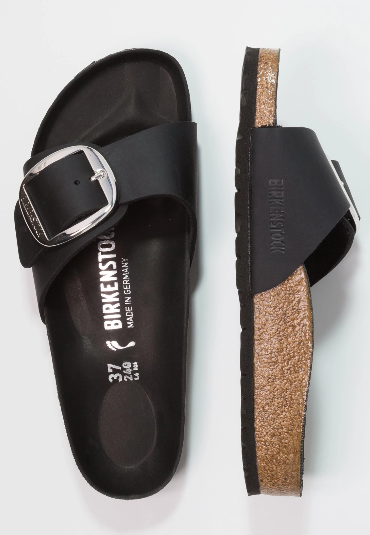 Birkenstock Madrid Big Buckle - Pantoffels - Black 4 Birkenstock Madrid Big Buckle - Pantoffels - Black - Afbeelding 2