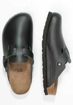 Birkenstock Boston Narrow Fit - Pantoffels - Schwarz -Birkenstock Schoen c8e0c75682d34fe3a12ece8976613461
