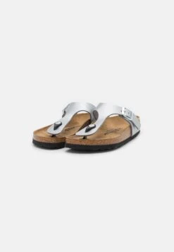 Birkenstock Gizeh Narrow Fit - Teensandalen - Silver -Birkenstock Schoen ca7fca5f087b4fbb8fae4116d77018e1