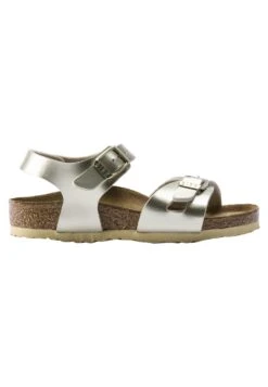 Birkenstock Rio - Sandalen Met Sleehak - Electric Metallic Gold