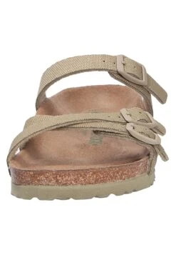 Birkenstock Tieffussbett Pantolette - Muiltjes - Vegancanvasfadedkhaki -Birkenstock Schoen e671f5f1f1e84fa3a8169ff2b79fcbe0