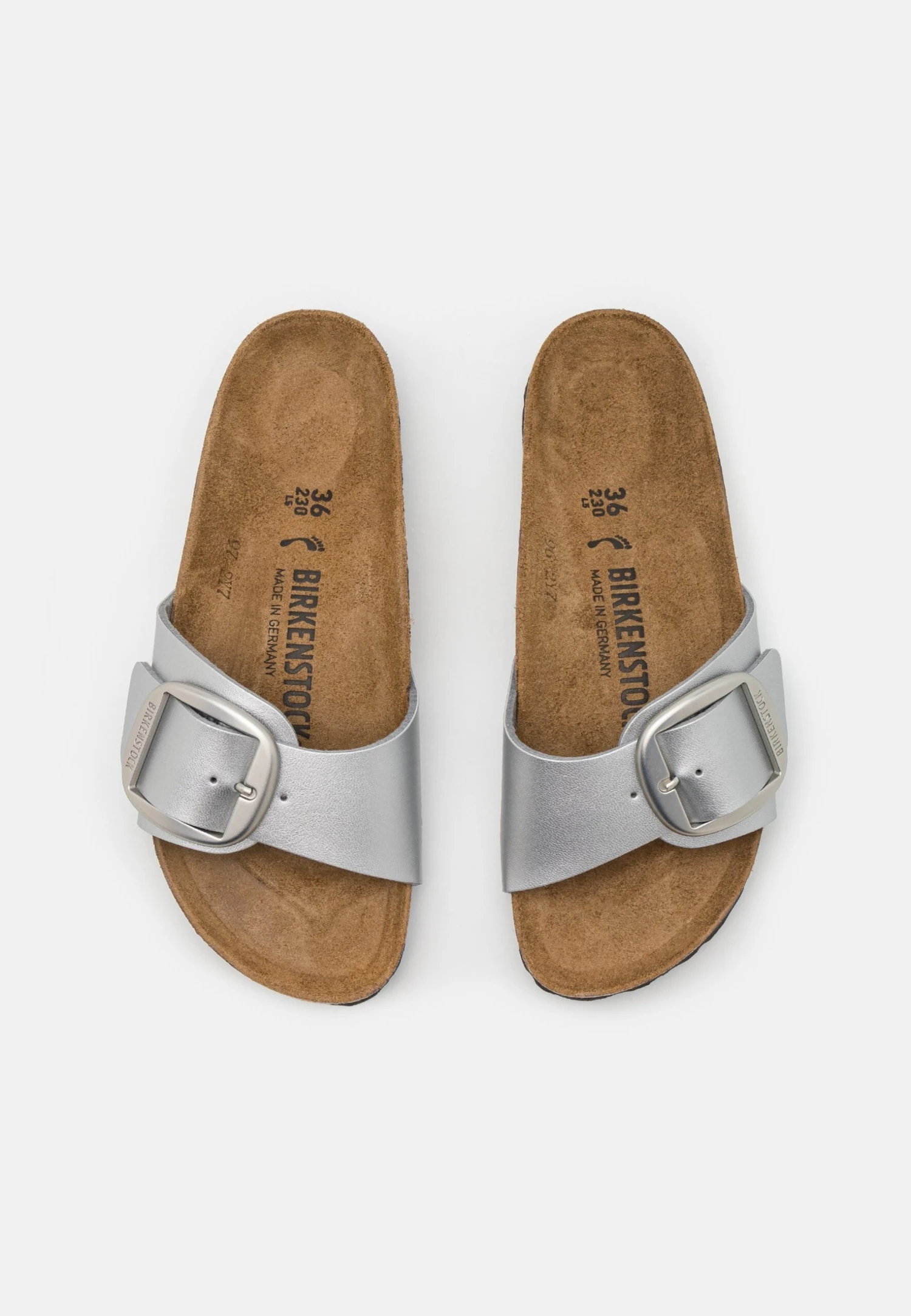 Birkenstock Madrid Big Buckle- Muiltjes - Metallic Silver 8 Birkenstock Madrid Big Buckle- Muiltjes - Metallic Silver - Afbeelding 6