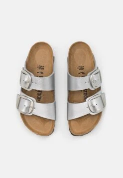 Birkenstock Arizona Big Buckle Narrow Fit - Pantoffels - Metallic Silver 13 Birkenstock Arizona Big Buckle Narrow Fit - Pantoffels - Metallic Silver -Birkenstock Schoen ea1b6bfd188f4492b3b9b1c00b426381