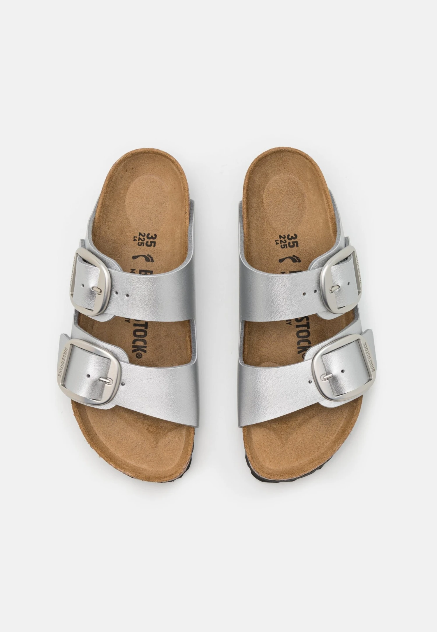 Birkenstock Arizona Big Buckle Narrow Fit - Pantoffels - Metallic Silver 8 Birkenstock Arizona Big Buckle Narrow Fit - Pantoffels - Metallic Silver - Afbeelding 6
